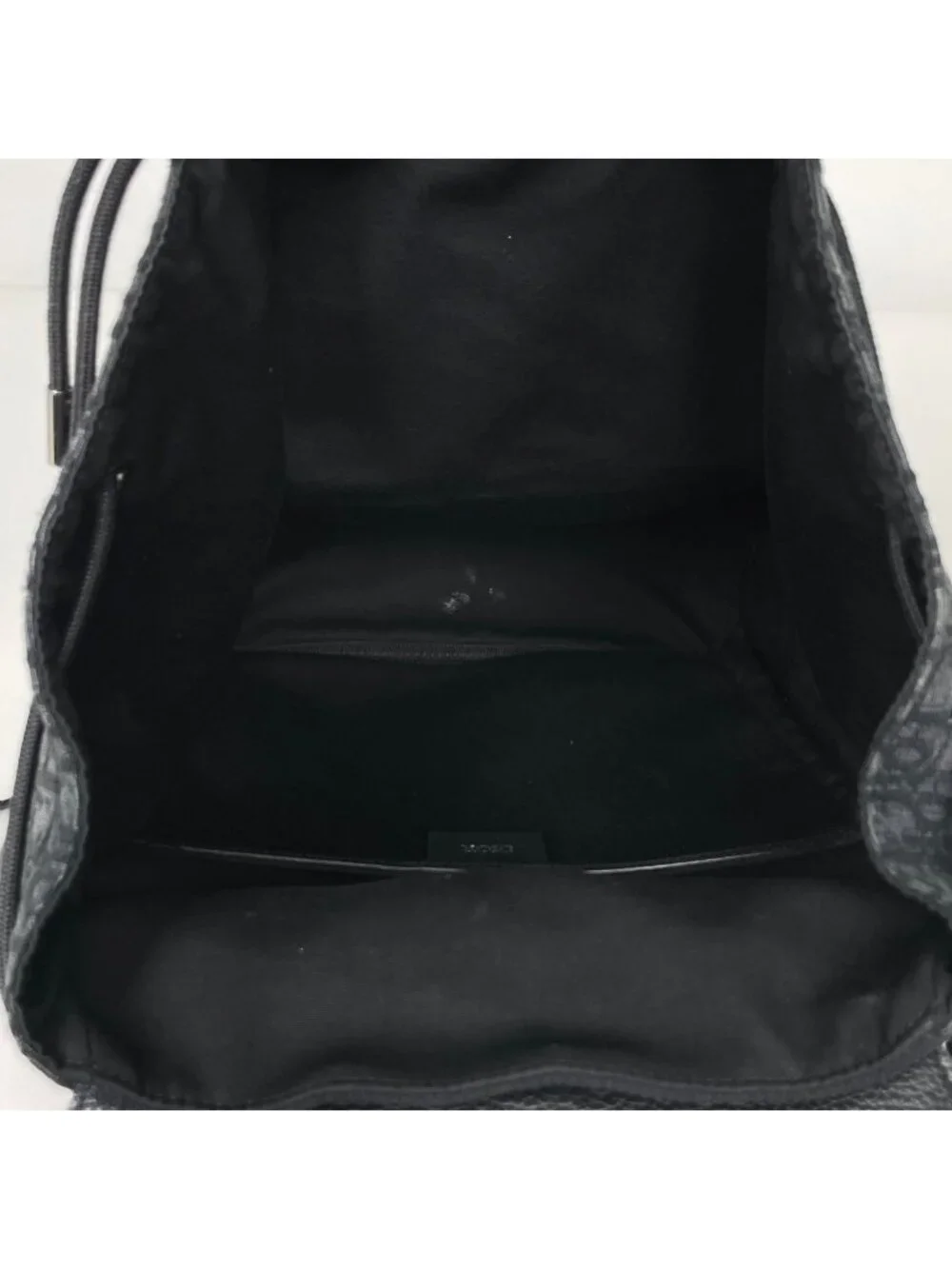 Dior Backpack Oblique Jacquard Trotter Canvas Black